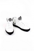 Impact ロゴ　ハイカットスニーカー　White＆Black